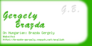 gergely brazda business card